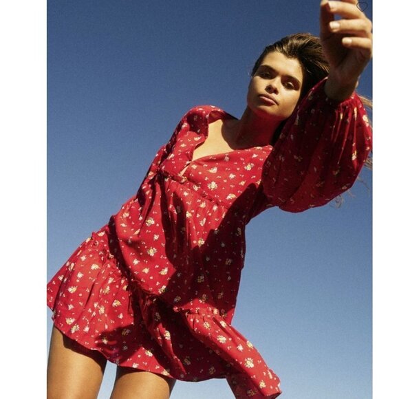 Billabong x Wrangler Falling For You Mini Dress - Picture 2 of 13